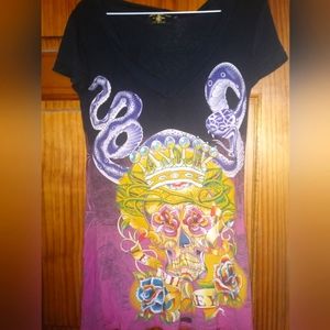 Women's Christian Audigier size L shirt